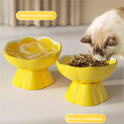 raised ceramic pet bowl, view 6 - MRSLM