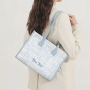 large capacity gradient weave tote bag, view 5 - MRSLM