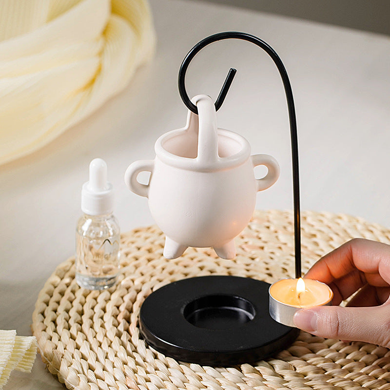Iron frame hook oil burner, view 6 - MRSLM