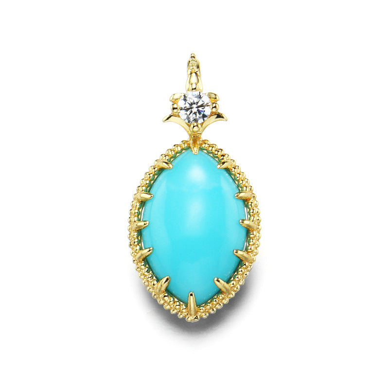 hollow pattern double-sided water drop pendant, view 5 - MRSLM