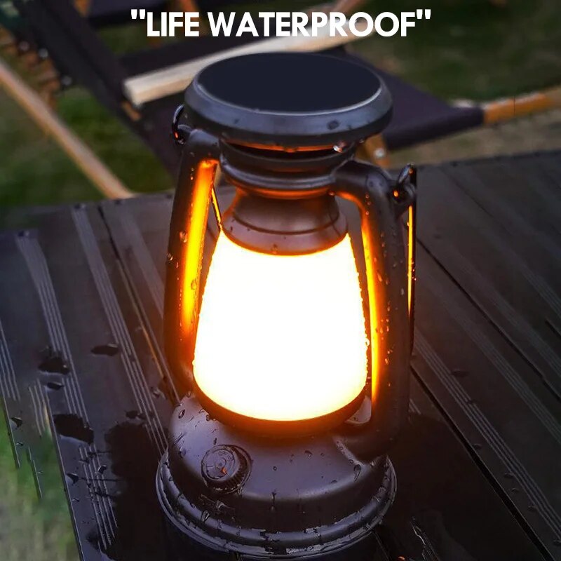 retro horse LED lantern, view 4 - MRSLM