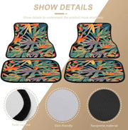 plant print universal car floor mats, view 6 - MRSLM
