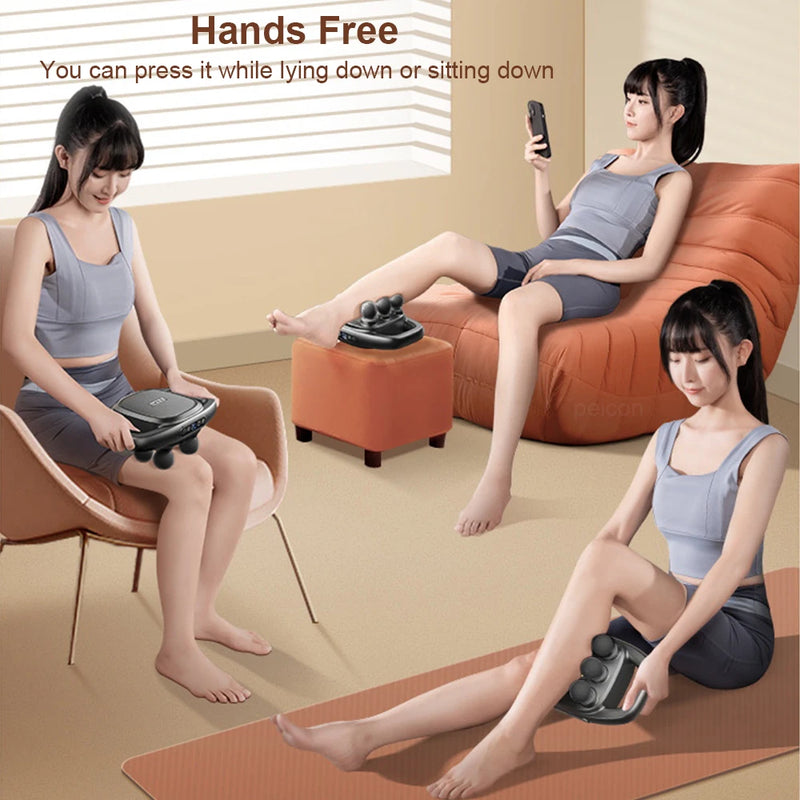 fascia massage gun with 6 heads, view 7 - MRSLM
