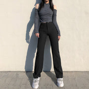 striped straight leg suit pants, view 5 - MRSLM