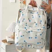 tulip print women's backpack, view 2 - MRSLM
