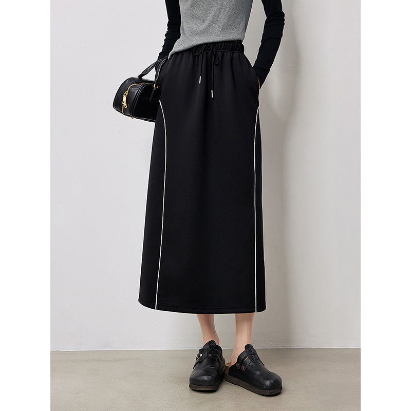 mid-length a-line umbrella skirt, view 3 - MRSLM