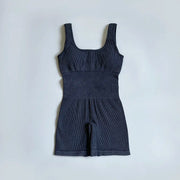 yoga ribbed tank top jumpsuit, view 10 - MRSLM