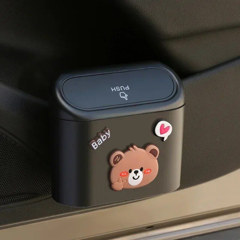 Compact cartoon car garbage bin, view 4 - MRSLM