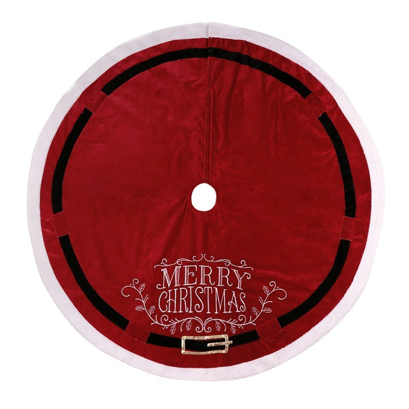red christmas tree skirt, view 6 - MRSLM