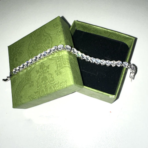 hip hop cubic zirconia tennis bracelet - MRSLM