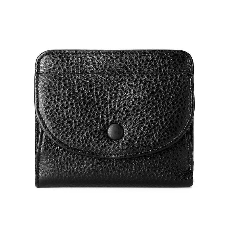 cowhide leather rfid coin pocket and card holder, view 2 - MRSLM
