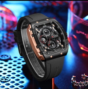 men's six-hand quartz sports watch, view 8 - MRSLM