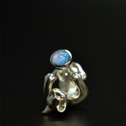 cute cat animal earrings, view 3 - MRSLM