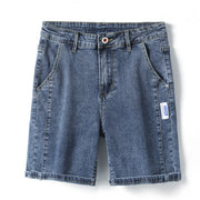 Men's stretch denim capri pants, view 8 - MRSLM