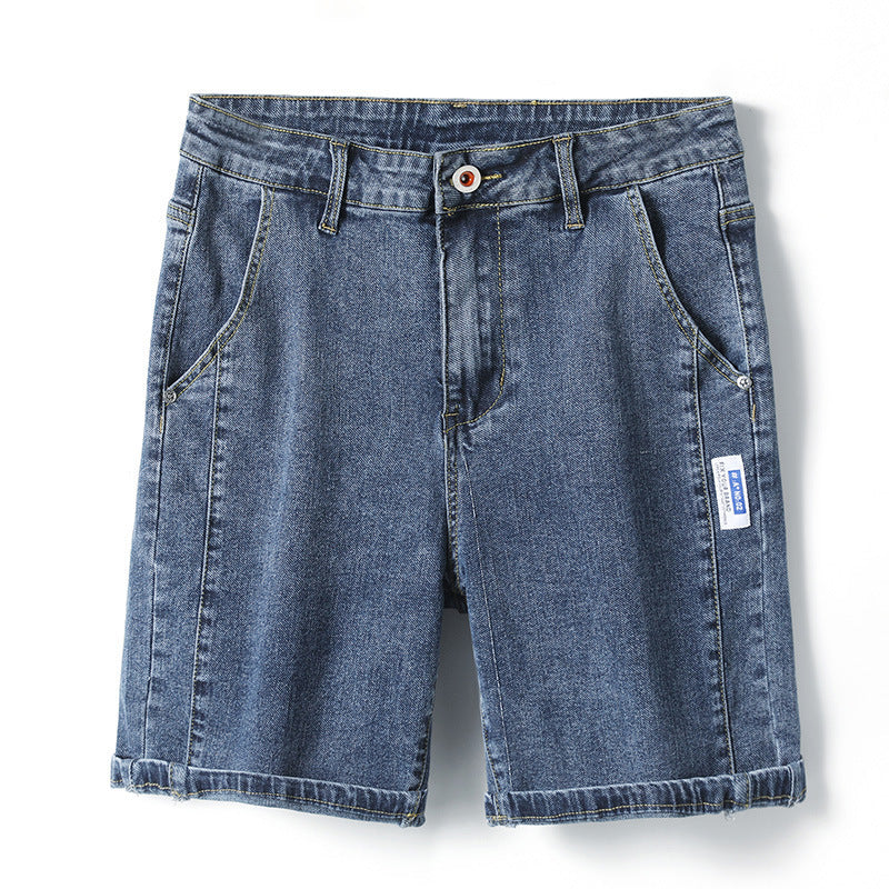 Men's stretch denim capri pants, view 8 - MRSLM