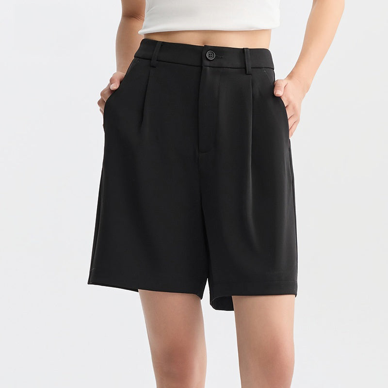 women's loose fit casual shorts, view 4 - MRSLM