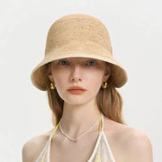 summer beach straw bucket hat - MRSLM