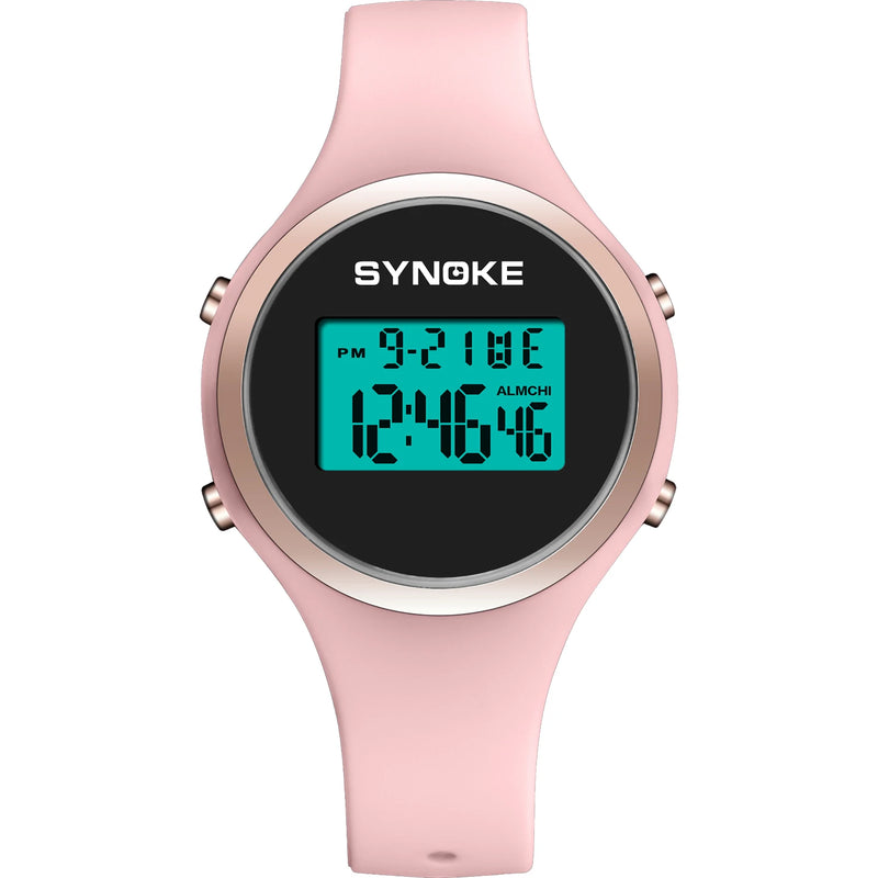 women's waterproof digital sports watch, view 2 - MRSLM