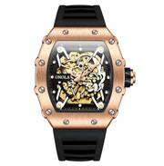 men's automatic silicone sports watch, view 8 - MRSLM