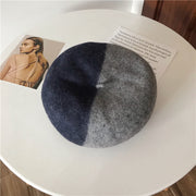 mixed color wool beret for women, view 10 - MRSLM