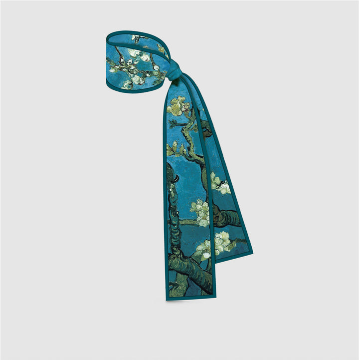 Van Gogh Inspired Skinny Silk Scarf