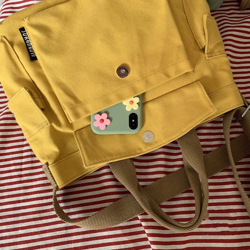 canvas crossbody shoulder bag, view 10 - MRSLM