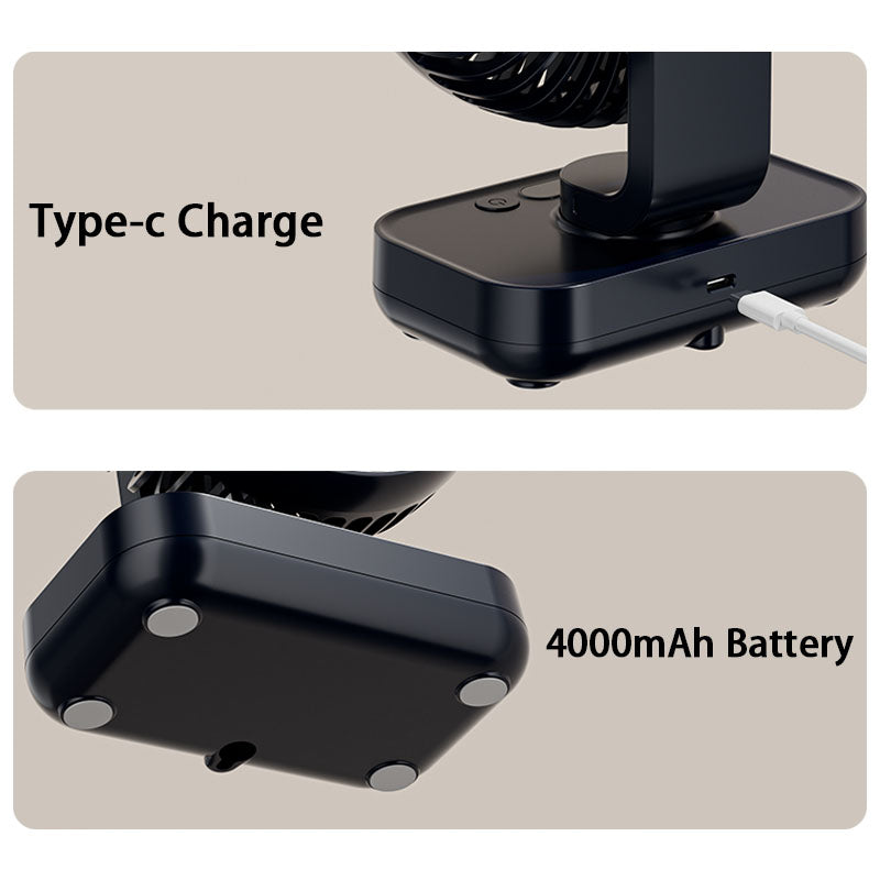 portable rechargeable usb desk fan, view 8 - MRSLM