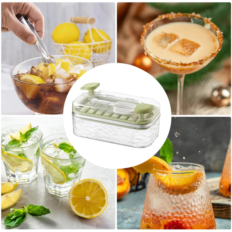 ice cube tray with lid and bin, view 5 - MRSLM