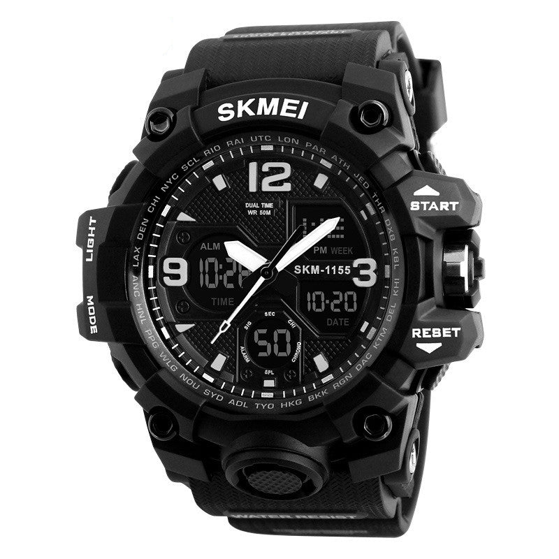 dual display shockproof outdoor sports watch, view 5 - MRSLM