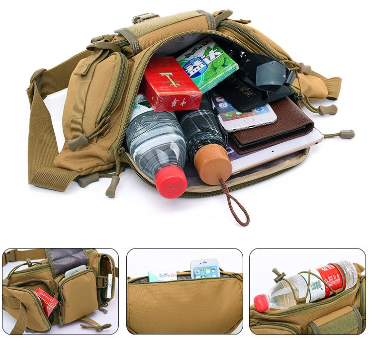 tactical waterproof chest bag, view 3 - MRSLM
