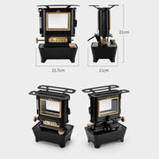 retro oil lamp stove, view 10 - MRSLM