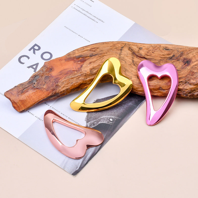 heart-shaped gua sha facial tool, view 9 - MRSLM