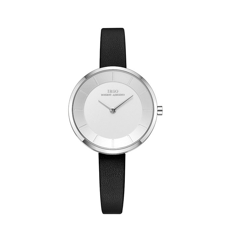 women's leather strap watch, view 2 - MRSLM