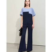 Women's chiffon shirt and wide-leg pants set, view 4 - MRSLM
