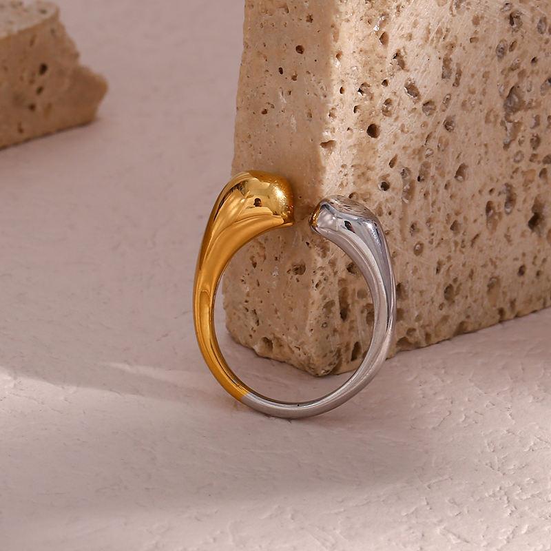waterdrop open-end stainless steel ring - MRSLM