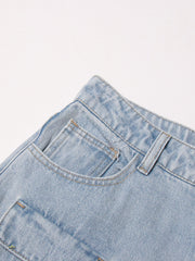 Vintage washed high waist tooling jeans, view 4 - MRSLM