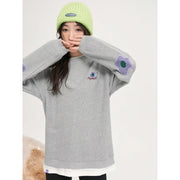 loose fit fake two-piece sweatshirt, view 2 - MRSLM