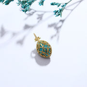 hollow pattern double-sided water drop pendant, view 3 - MRSLM
