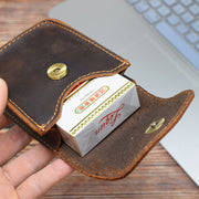 Crazy horse leather folding belt pouch, view 6 - MRSLM