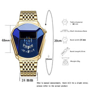 men's steel band quartz watch, view 4 - MRSLM