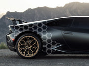 universal honeycomb car vinyl decal set, view 3 - MRSLM