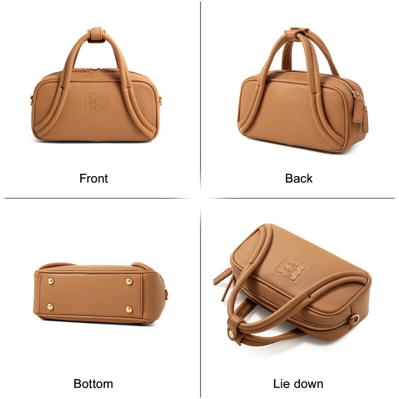 mini bowling bag with litchi pendant, view 4 - MRSLM
