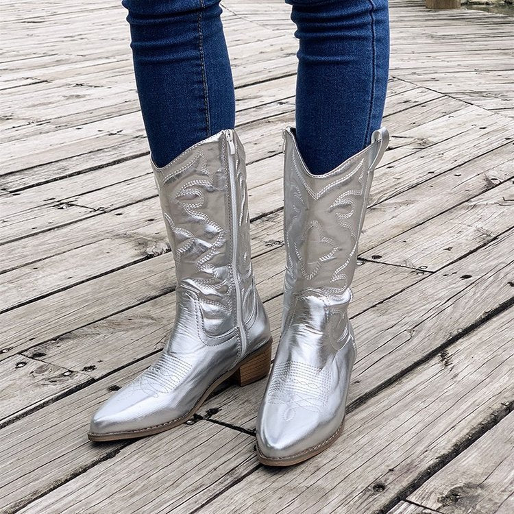 Pointed toe western boots, view 4 - MRSLM