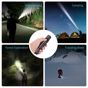 rechargeable LED flashlight, view 5 - MRSLM