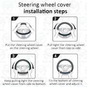 microfiber leather steering wheel cover for Suzuki Swift, view 11 - MRSLM