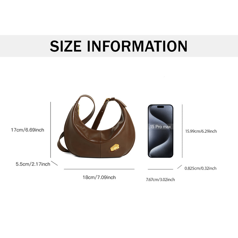pu leather underarm bag, view 9 - MRSLM