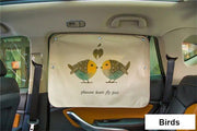 Cartoon linen car sun shade curtain, view 4 - MRSLM