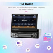 7 inch retractable touchscreen car stereo, view 4 - MRSLM