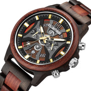 men's handmade wooden watch, view 5 - MRSLM