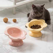elevated ceramic cat bowl, view 7 - MRSLM